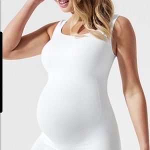 Blanqi Everyday Maternity Support Tank - White